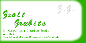 zsolt grubits business card